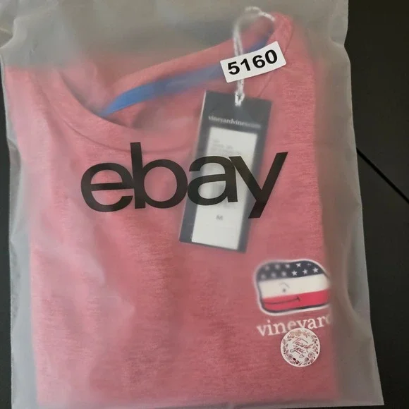 Vineyard Vines Performance Tee Mens M Lobster Reef Heather Flag Whale 1V015010 - Picture 13 of 13